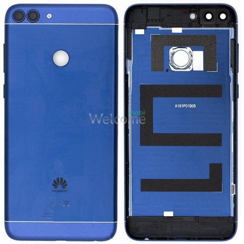Задня кришка Huawei P Smart 2017/Enjoy 7s blue (зі склом камери) (Original PRC)