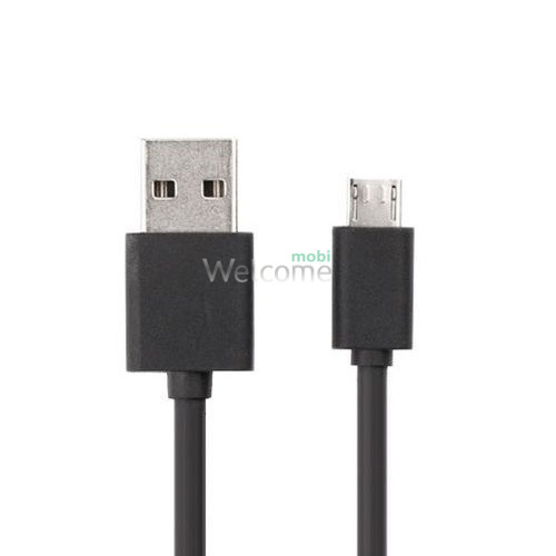 USB cable DEX XS-009 microUSB 2.1A 1m black