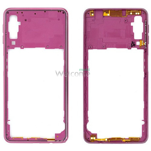 Средняя часть корпуса Samsung A750 Galaxy A7 (2018) pink