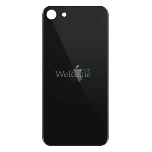 Задняя крышка (стекло) iPhone SE 2020 black (big hole)