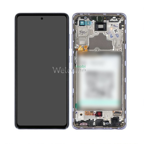Дисплей Samsung SM-A725 Galaxy A72 4G (2021) в сборе с сенсором и рамкой lavender service orig