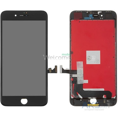 Дисплей iPhone 8 Plus в сборе с сенсором и рамкой black (оригинал) LG