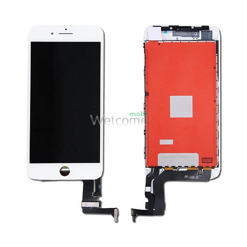 Дисплей iPhone 8 Plus в зборі з сенсором та рамкою white (оригінал) LG