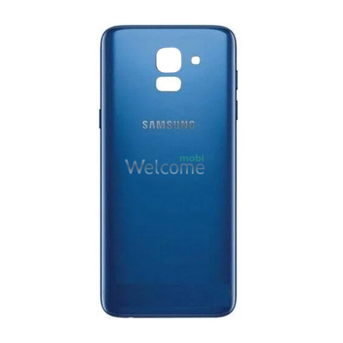 Задня кришка Samsung J600 Galaxy J6 2018 blue (зі склом камери)