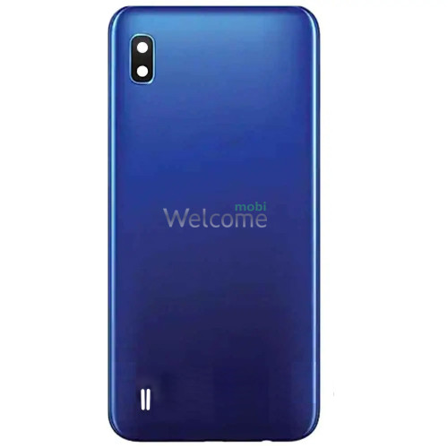 Задня кришка Samsung A105 Galaxy A10 2019 blue (зі склом камери) 