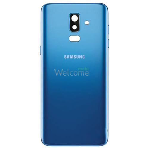 Задня кришка Samsung J810 Galaxy J8 2018 blue (зі склом камери)