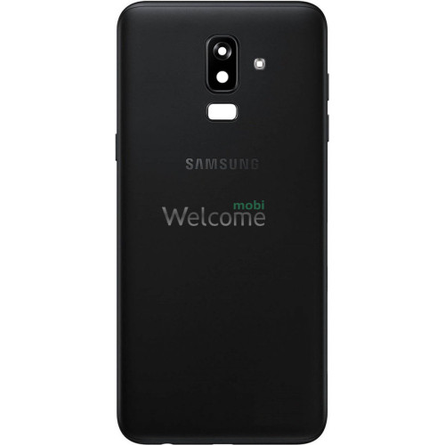 Задняя крышка Samsung J810 Galaxy J8 2018 black (со стелклом камеры)