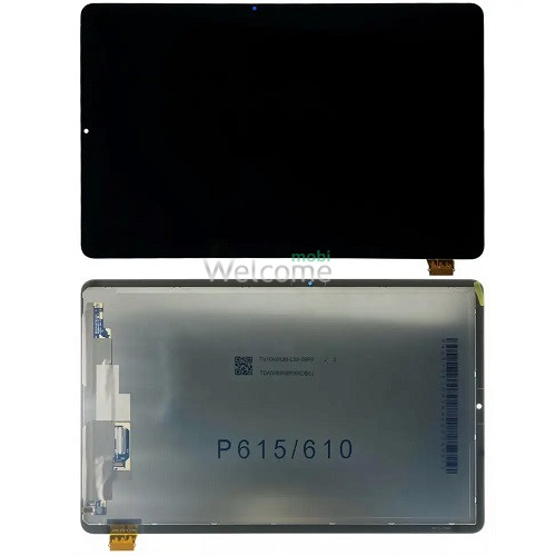 Дисплей до планшету Samsung P615 Galaxy Tab S6 Lite 10.4 в зборі з сенсором black (оригінал переклей)