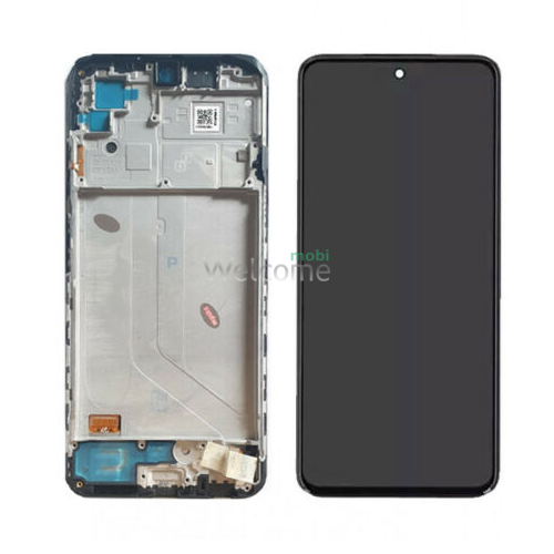 Дисплей Xiaomi Redmi Note 10 4G/Redmi Note 10s в зборі з сенсором та рамкою Onyx Gray service orig
