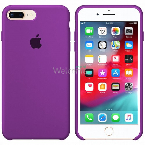 Silicone case for iPhone 7 Plus/8 Plus (34) purple