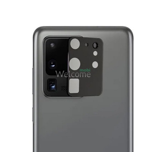 Защитное стекло для камеры Samsung G988 Galaxy S20 Ultra (черное)
