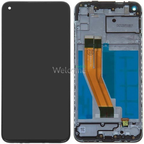 Дисплей Samsung SM-A115/M115 Galaxy A11/M11 (2020) в зборі з сенсором та рамкою black (оригінал переклей)