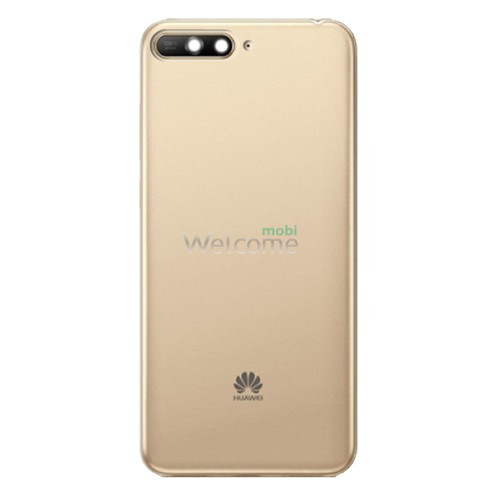 Задняя крышка Huawei Y6 2018 gold (со стеклом камеры)