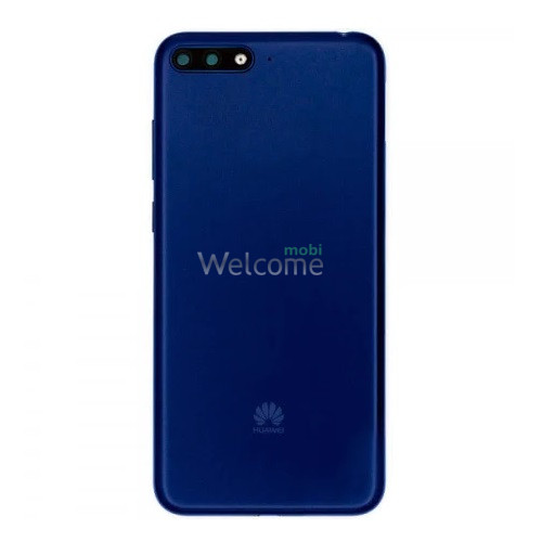Задняя крышка Huawei Y6 2018 blue (со стеклом камеры)