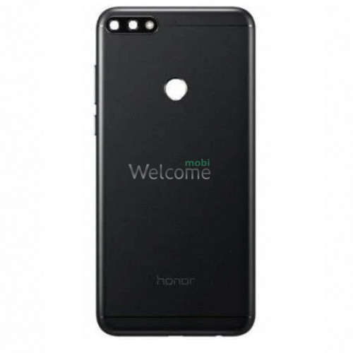 Задняя крышка Huawei Y7 2018,Honor 7C Pro,Enjoy 8 black (со стеклом камеры)