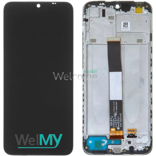 Дисплей Xiaomi Redmi 9A/ Redmi 9C/ Redmi 10A 2022 в зборі з сенсором та рамкою Midnight Black (Welmy)