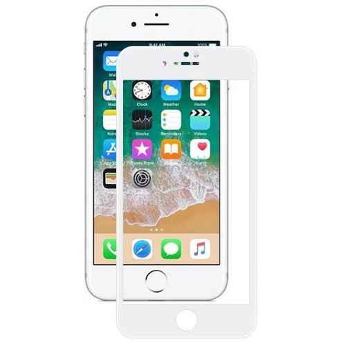 Скло iPhone 7/8/SE 2020 4.7 MOXOM FS біле 