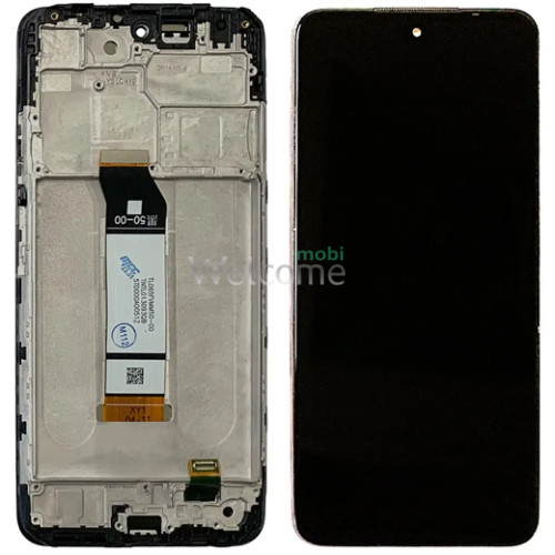 Дисплей Xiaomi Redmi Note 10 5G/Poco M3 Pro 5G в зборі з сенсором та рамкою Graphite Gray service orig