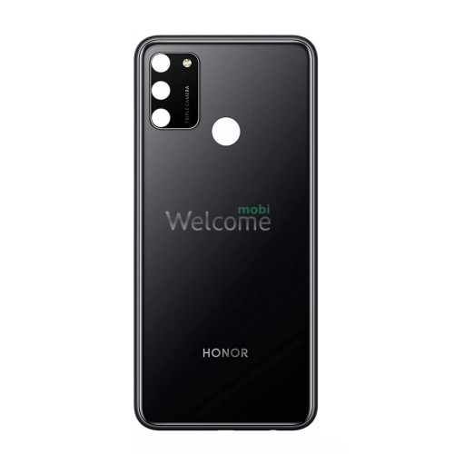 Задняя крышка Huawei Honor 9A black (со стеклом камеры)