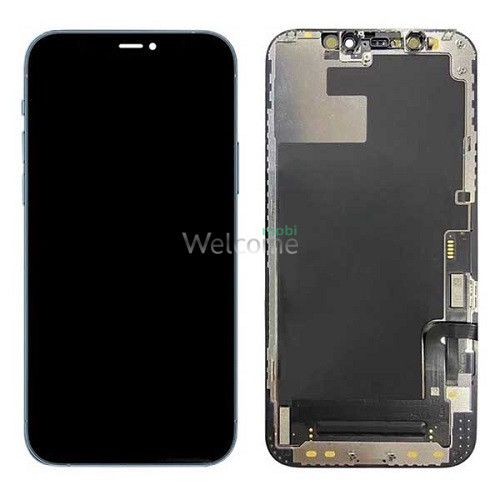 Дисплей iPhone 12 Pro Max в зборі з сенсором та рамкою black (RJ in-cell TFT)