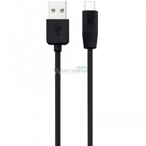 USB кабель HOCO X1 Rapid microUSB 1m black
