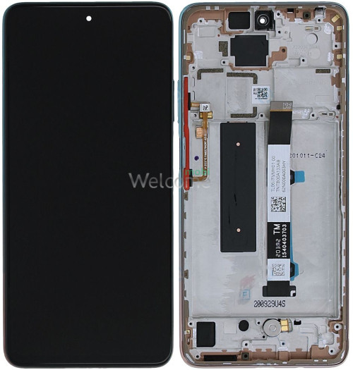 Дисплей Xiaomi Mi 10T Lite в зборі з сенсором та рамкою Rose Gold Beach service orig