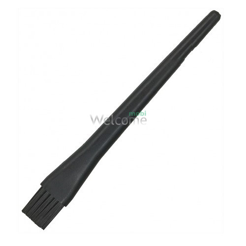Пензлик антистатичний AIDA A-237 ESD (пластикова чорна ручка 13 см, щетина 1.5х1.5 см)