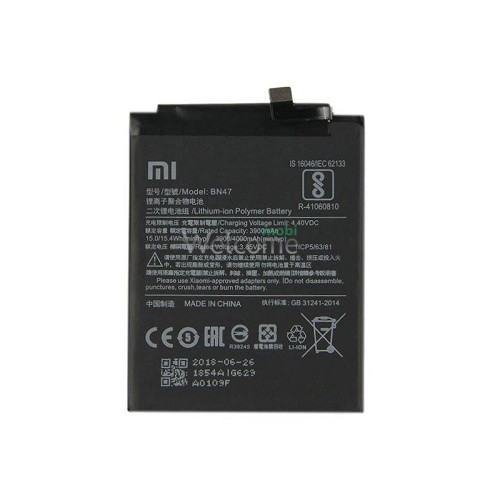 АКБ Xiaomi Redmi 6 Pro,Mi A2 Lite (BN47) (оригинал 100%, тех. упаковка)
