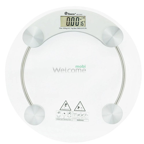 Весы электронные напольные Domotec MS-2003A (стеклянные, до 180 кг)