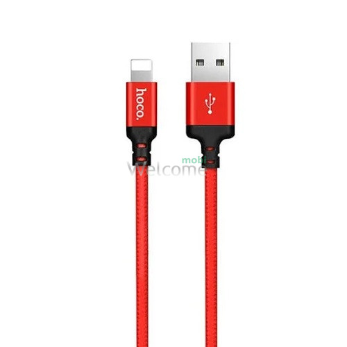 USB кабель HOCO X14 Times Speed Lightning 1m black/red