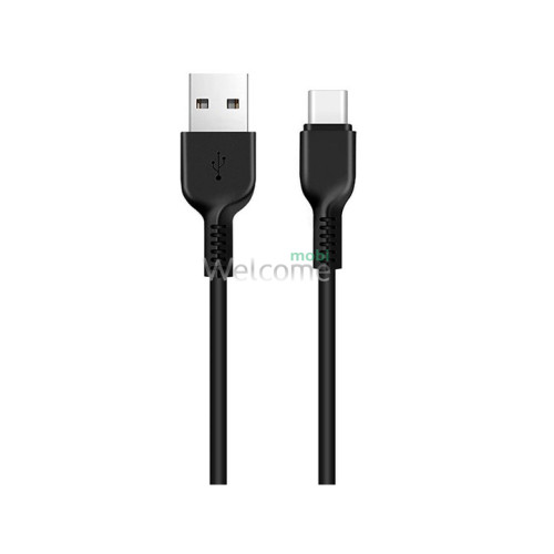 USB кабель HOCO X20 Flash Type-C 2.4A 1m black