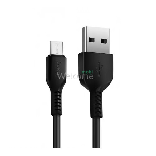 USB кабель HOCO X20 Flash microUSB 2.4A 3m black