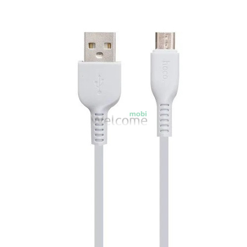 USB кабель HOCO X20 Flash microUSB 2.4A 1m white