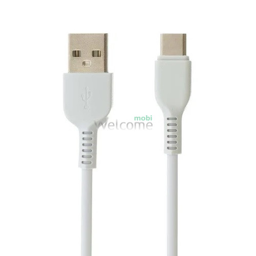 USB кабель HOCO X20 Flash Type-C 2.4A 1m white