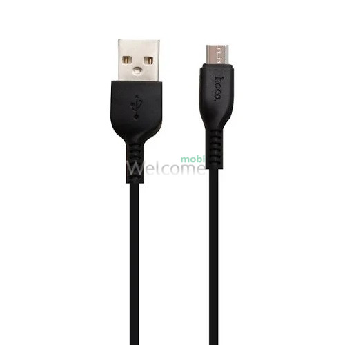 USB кабель HOCO X20 Flash microUSB 2.4A 1m black