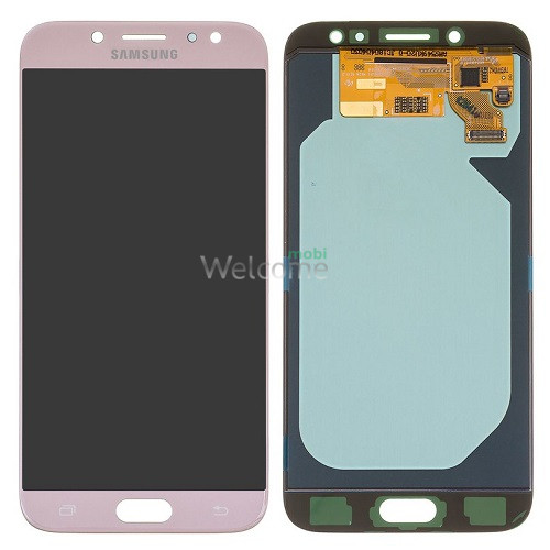 Дисплей Samsung SM-J730F Galaxy J7 (2017) в зборі з сенсором pink service orig