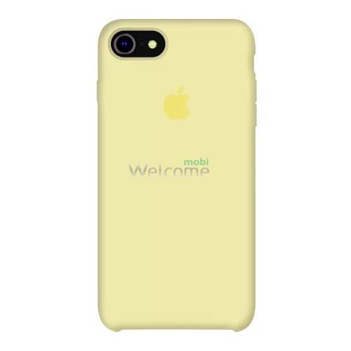 Silicone case for iPhone 7/8/SE 2020 (60) cream yellow