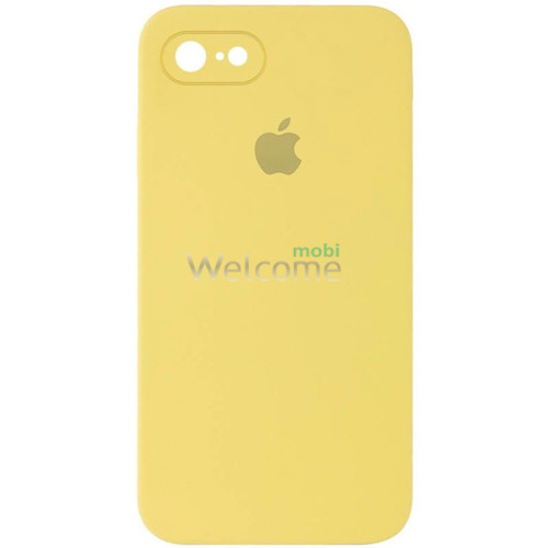 Silicone case for iPhone 7/8/SE 2020 (50) canary yellow (закритий низ)
