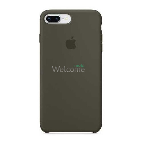 Silicone case for iPhone 7 Plus/8 Plus (35) dark olive