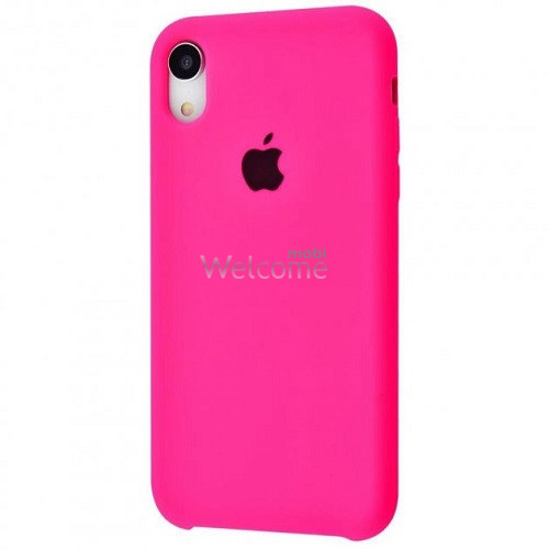 Silicone case for iPhone XR (38) shiny pink