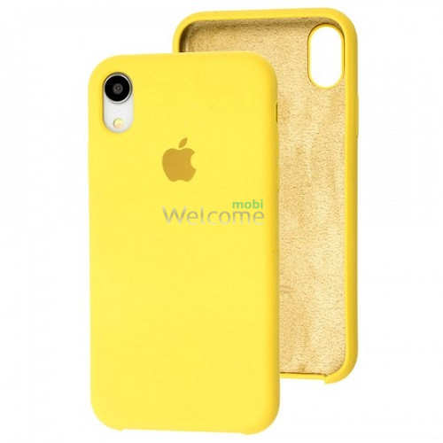 Silicone case for iPhone XR (50) canary yellow