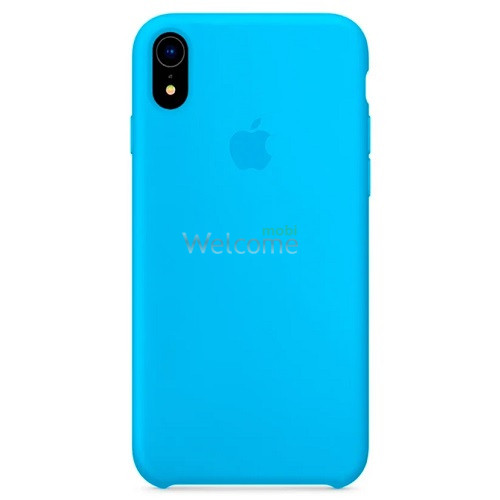 Silicone case for iPhone XR (16) blue