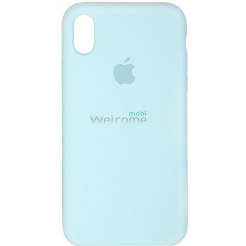 Silicone case for iPhone XR (58) sky blue