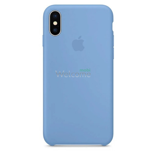 Silicone case for iPhone X/XS (24) azure