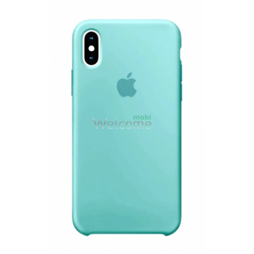 Silicone case for iPhone XS Max (21) sea blue