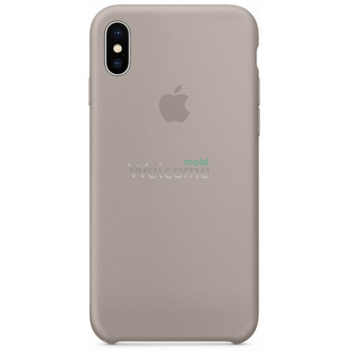 Silicone case for iPhone XS Max (23) pebble