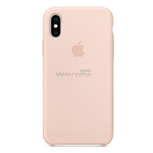 Silicone case for iPhone XS Max (19) pink sand