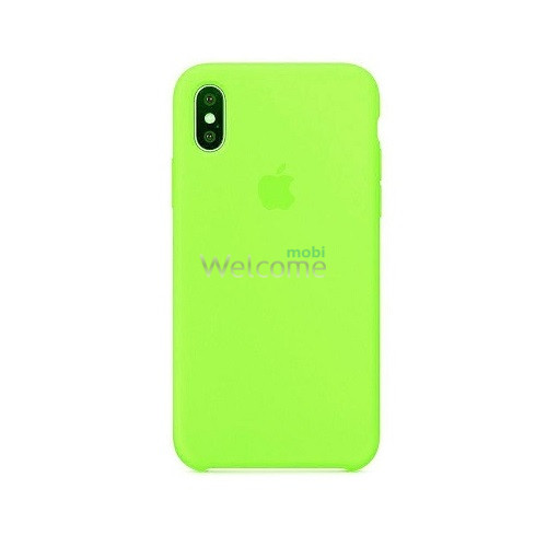 Silicone case for iPhone XS Max (32) green