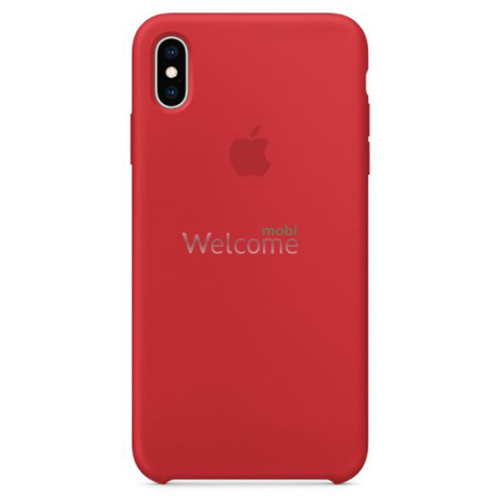 Silicone case for iPhone XS Max (14) red
