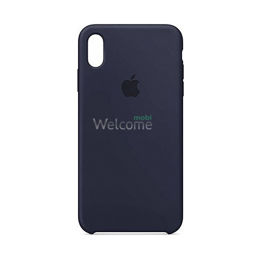 Silicone case for iPhone XS Max ( 8) dark blue